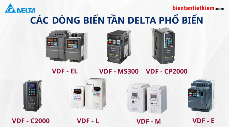Các dòng biến tần Delta hiện có: Tổng quan, ứng dụng và cách lựa chọn phù hợp